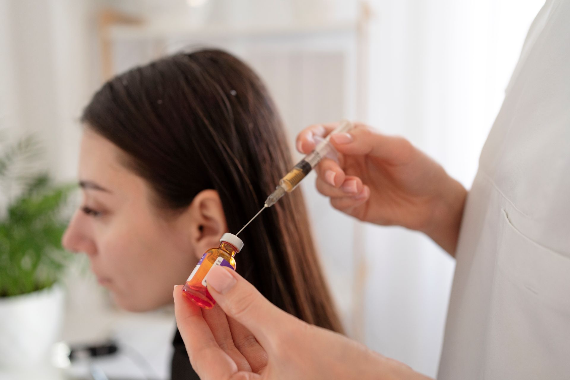 Hair mesotherapy to nourish scalp and improve hair strength by Dr. Vaishna Aesthetic Physician